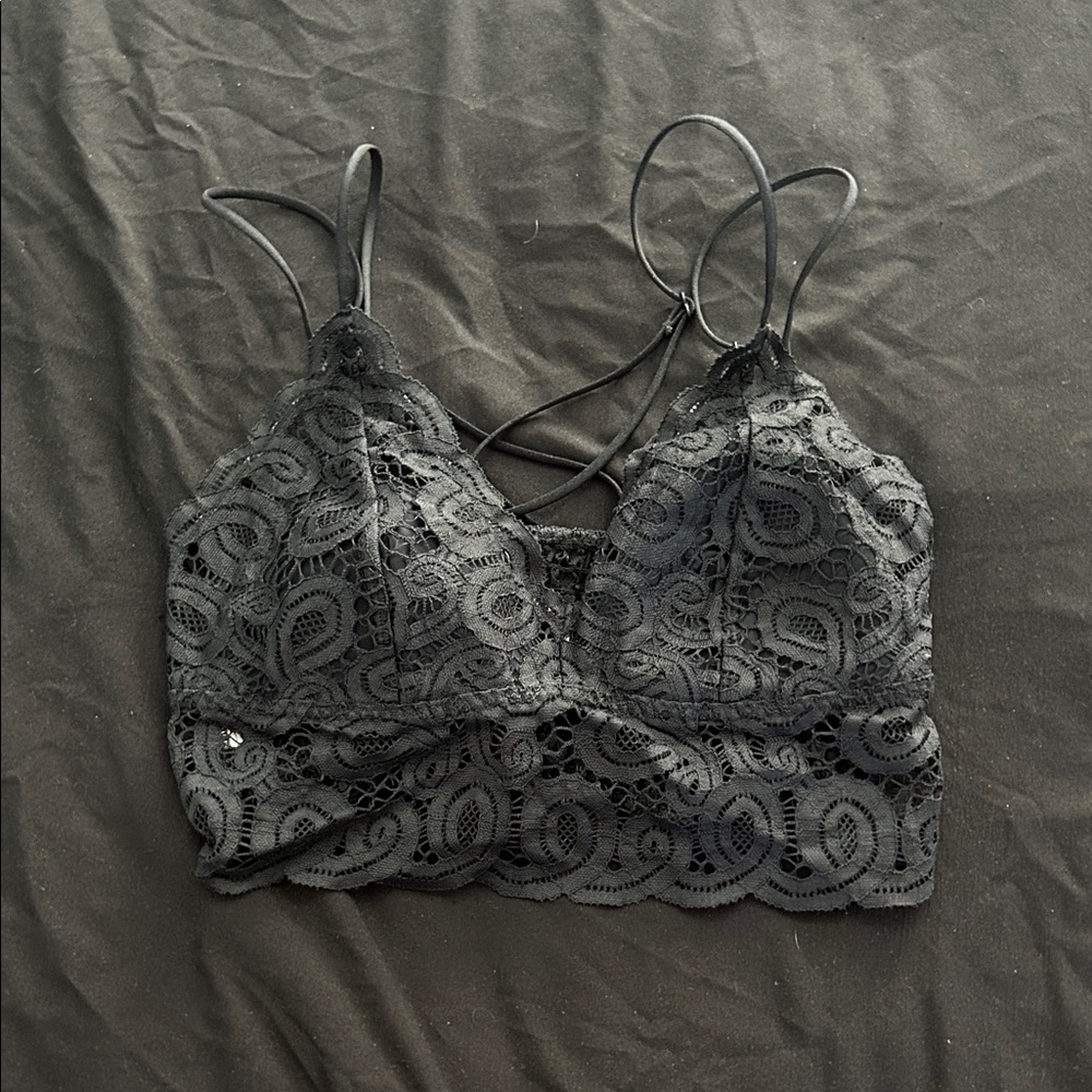 PINK Victoria's Secret Black Lace Bralette